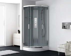 Sprchový box štvrťkruh 90x90 cm SAT SATBOXS90CRT