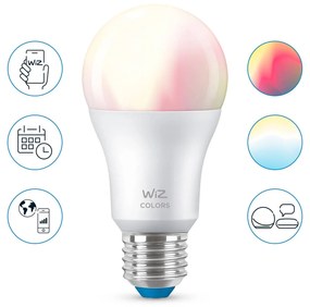 WiZ A60 LED žiarovka WiFi E27 8 W RGB