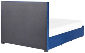 Manželská posteľ 140 cm Levi (modrá). Vlastná spoľahlivá doprava až k Vám domov. 1080930