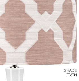 Elstead MILO-PN-TL-OVTH - Stolná lampa MILO 1xE27/60W/230V ružová