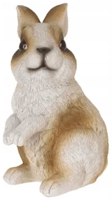 Záhradná figúrka z polyresinu Rabbit 3, 13 cm, hnedá