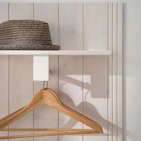 Biela predsieňová zostava z borovicového dreva 60x120x25 cm Anita – Støraa