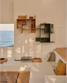 Modulárny policový systém v dekore duba v prírodnej farbe 80x80x25 cm Ina – Kave Home