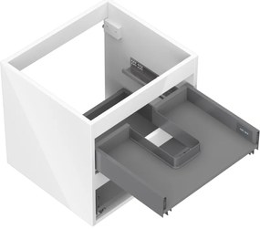 Mexen Box-A, závesná skrinka 50 cm, 2 zásuvky, biela lesklá, 91AX0-0500-470-2-00