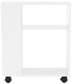 Kondela Príručný stolík, 60x24cm, biely, ZOELA