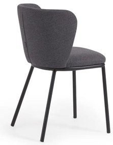 Tmavosivá jedálenská stolička Ciselia – Kave Home
