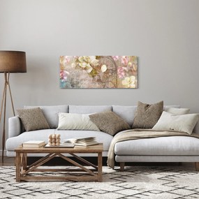 Obraz - Kvetinový ornament (120x50 cm)