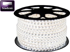 ECOLIGHT LED pásik - 230V - SMD 2835 - 1m - 60LED/m- 6W/m - 380Lm - IP68 - studená biela - 10mm