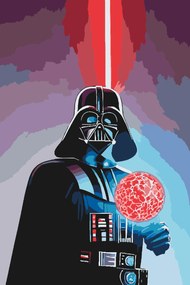 Gario Maľovanie podľa čísel Darth Vader Rozmery: 80 x 120 cm, Rámovanie: Iba zrolované plátno