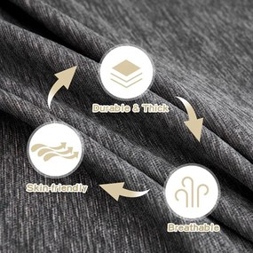 Tmavosivý 2-miestny poťah na pohovku Talo – Filumi