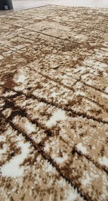 HU Béžový klasický koberec Shiraz Bcf Bodkovany-bezovy Rozmer: 80x150 cm