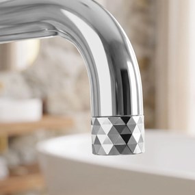 Rea Lungo Diamond, voľne stojaca vaňová batéria, chrómová, REA-B2250