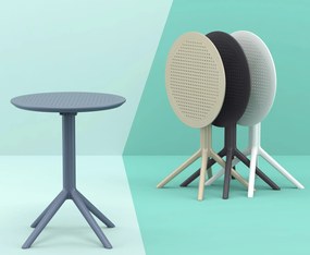 Skladací stôl Sky round - taupe