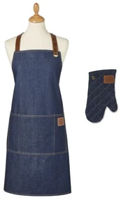 Zástera a chňapka v súprave 2 ks Oxford Denim – Cooksmart ®