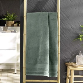 Šalviová zelená froté bavlnená osuška 70x130 cm Tendresse – douceur d'intérieur