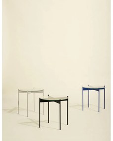 Okrúhly odkladací stolík so sklenenou doskou ø 45 cm Beam – Hübsch