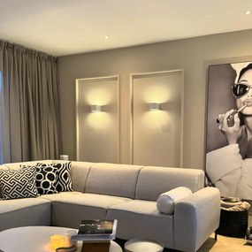 Moderná nástenná lampa biela - Transfer