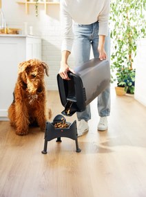 Rotho Výškovo nastaviteľná miska pre psy a mačky, 1l SAMMY - antracit