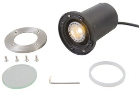 Inteligentné zemné bodové svietidlo nehrdzavejúca oceľ Vrátane WiFi GU10 IP65 - Basic Round