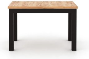 Rozkladací jedálenský stôl DOO dub artisan/čierna