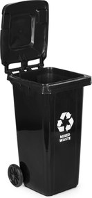 MULTISTORE Odpadkový kôš na zmiešaný odpad 120L  - gumené kolesá