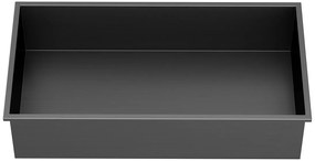 Polysan Polysan, INSERTA zapustená polica do obkladu, 510x270mm, nerezova ocel, gun metal, 1301-53B