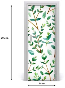 Samolepiace fototapety na dvere eukaliptus 75x205 cm
