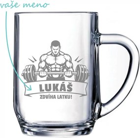 Pieskovaný polliter na pivo Zdvíha latku