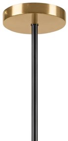 Luster na tyči GEORGIA 7xE14/5W/230V zlatá/dymová béžová