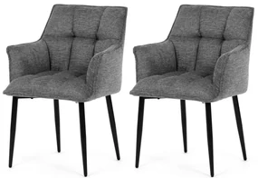 Súprava jedálenských stoličiek DCH-J2139 GREY2, 2ks