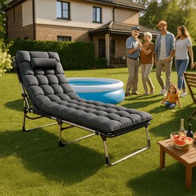 Lehátko VENUS, sivé