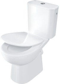 Deante Deante, WC kombi 635x350x755 mm + toaletné WC sedadlo, biela lesklá, DEA-CDFD6RPS