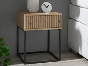 Nočný stolík s 1 zásuvkou Marle, dub artisan%