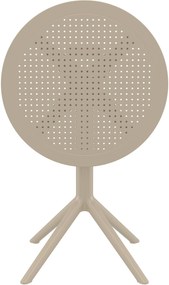 Skladací stôl Sky round - taupe
