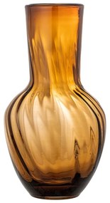 Hnedá sklenená ručne vyrobená váza (výška 27 cm) Saiqa – Bloomingville