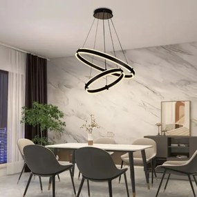 LED Stmievateľný luster na lanku LED/140W/230V 3000-6500K + diaľkové ovládanie