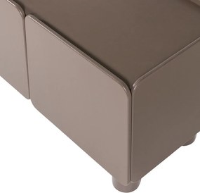 Hnedý TV stolík z borovicového dreva 200x58x45 cm Root – WOOOD