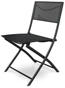 Záhradný balkónový set Macario - 2 miesta, čierna