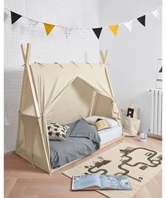 Detská posteľ 70x140 cm v prírodnej farbe Maralis Teepee – Kave Home