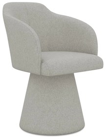 Svetlosivé čalúnené jedálenské kreslo Kanoa – Makamii