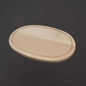 AMADEA Drevená servírovacia doska - podnos ovál, masívne drevo, 30 cm