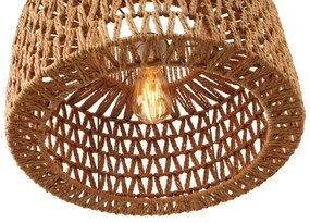 MAXLIGHT P0587 - Luster na lanku RAFFLE 1xE27/15W/230V pr. 40 cm hnedá