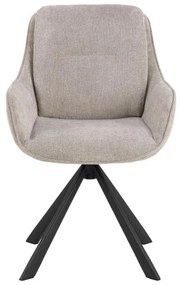 Otočná jídelní křeslo CARRIE pískově béžové