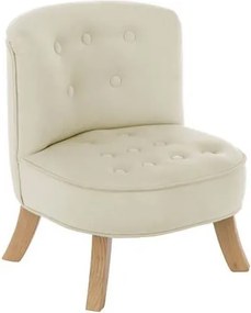 Detské kreslo béžové 17 cm a 25 cm Biela