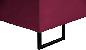 Posteľ Amy 180x200 cm, vínovo červená látka