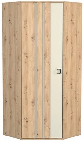 Rohová skriňa 1D Camari dub Artisan/Casmhere