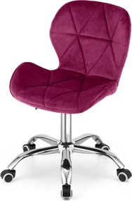 AKCIA Bordové kancelárske kreslo AVOLA VELVET II. akosť