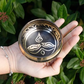 Tibetská spievajúca miska - darčeková sada Farba: Čierna