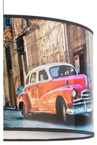 Duolla - Luster na lanku CUBA RED 1xE27/15W/230V pr. 35 cm