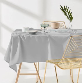 Jednofarebný obrus svetlosivej farby 140 x 300 cm